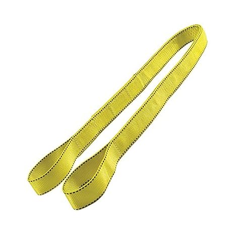 LIFTEX - Trusted Since 1955 | Polyester Lifting Sling | 2" x 20', 1-Ply Flat Eye (3200lbs Vertical, 2560lbs Choker, 6400lbs Basket) | Made in USA | Lifting Rigging Moving Towing Hoisting
