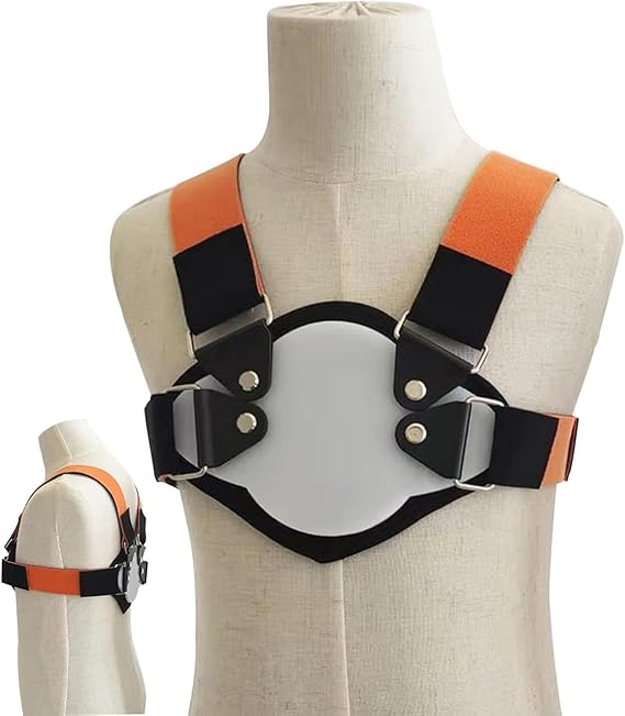 Pectus Carinatum Orthosis Brace, Pigeon Chest Support for Adult, Pectus Carinatum Orthosis Brace, Adjustable Size, Skin-Friendly and Breathable, Day and Night Use & Will Not Move for All Ages