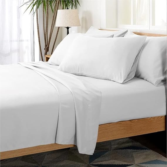 Luxury Home Hotel Collection Rayon derived from Bamboo Bed Sheet Set - 6 Piece
