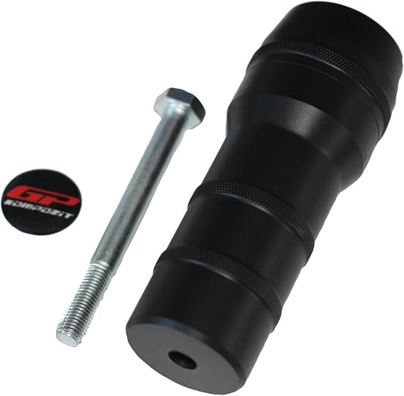 GP Kompozit Exhaust Crash Frame Slider Black Compatible for Honda Dio 2021-2023