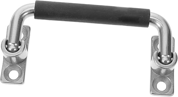 Ergonomic Toolbox Replacement Handle Heavy Duty Stainless Steel Folding Pull Handle