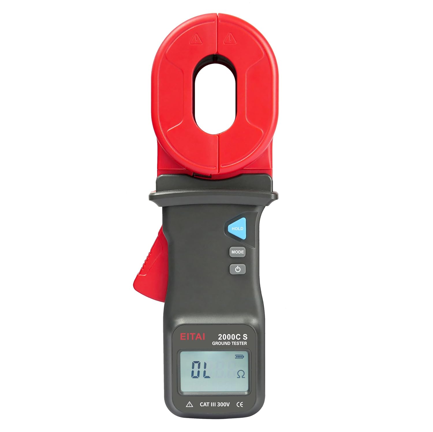 EITAI2000C S New Model Next Generation Digital Clamp Grounding Resistance Meter 0.01Ω-1200Ω 0.00mA-30.0A Manufacturer Direct ETCR2000 Earth Tester Clamp Grounding Clamp Meter Grounding Resistance