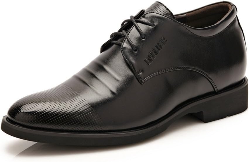 Battle Men Men's Elevator Shoes 2" Taller Lace up Formal Oxford Dress