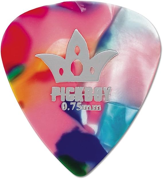 Pickboy Med Raindrop, Multi-color, Pik Pak, 0.75mm, 10 picks
