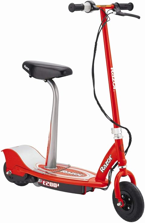 Razor E200S Seated Electric Scooter, Red