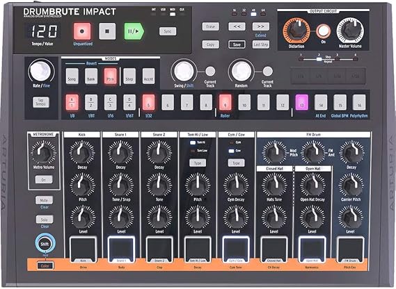 Arturia DrumBrute Impact Analog Drum Machine
