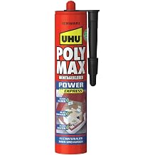 Uhu 47200 Poly Max Express Cartridge with 425g, Black