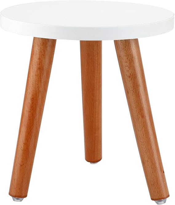 Indoor Wood Plant Stand, Round Flower Pot Stools, Single Plant Holder,Modern Plant Table, Tall Flower Pot Stool Decorative Planter Stand for Indoor Plants(S)