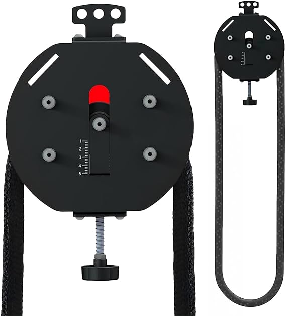 Endless Rope Trainer Machine for Home, Gym Pull Rope Machine, Pulley Cable Machine with Adjustable Resistance & Premium Nylon Rope Black