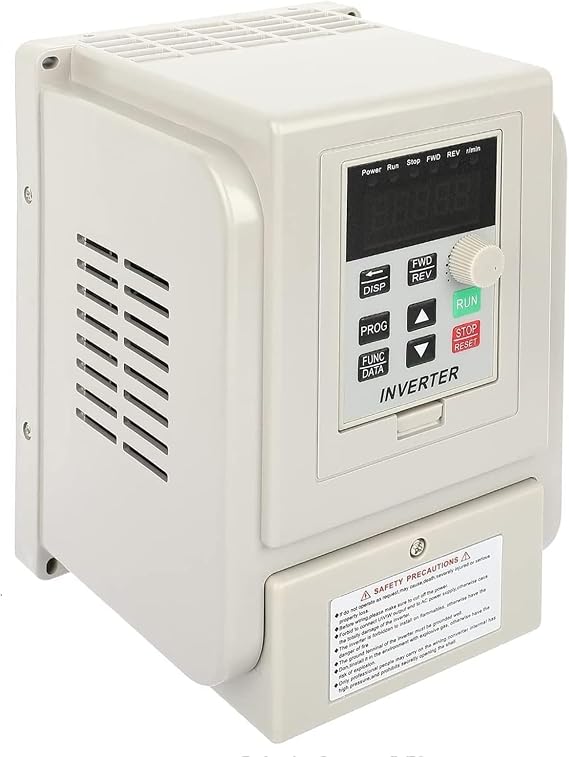 AC 220V Variable Frequency Drive VFD Inverter 2.2kw 3HP 12A | Single Phase Input to 3 Phase Output, Frequency Converter, For Spindle Motor Speed Control