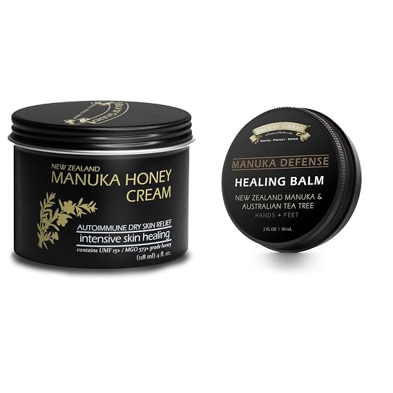 BALM OF GILEAD Manuka Eczema Honey Cream - Tea Tree Balm -Moisturizer for Sensitive Skin, Eczema, Psoriasis, Dermatitis - Softens Skin Irritations, Balm for Eczema, Rashes, Dry Skin