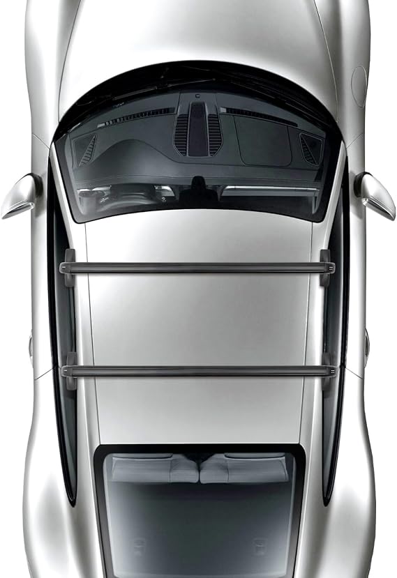 Universal Roof Rack Cross Bars, Aluminum Roof Rack Crossbars, 100cm Roofs Racks Cross Bar with Lock, Secure Roofs Rails, 75KG Load Capacity, with 2 Keys, Black, Fits Most Sedans, SUVs, Estates