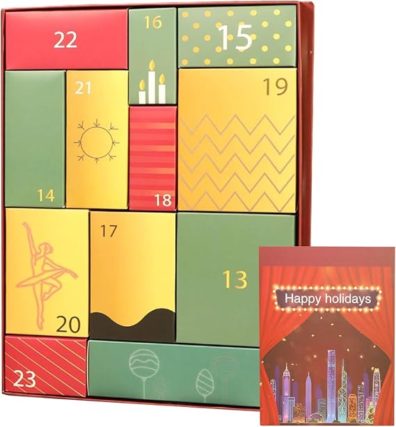 Countdown Calendar Boxes Empty 12 Days Christmas Party Supplies