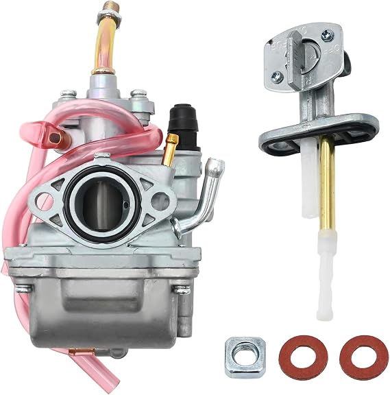 TTR90 Carburetor Replacement for Yamaha TTR 90 2000-2003 TTR90E 2003-2005with Fuel Switch Valve Petcock, Replacement for TTR 90 125 225 230 250, Replaces 5HN-14101-00-00 5HN-14101-10-00