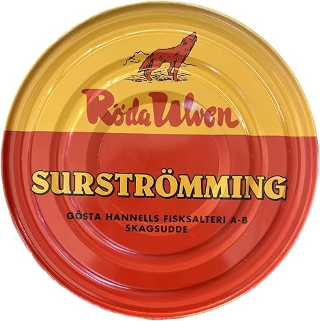 Surströmming Herring Chilled Stored & Shipped Röda ULVEN 300 g Tin Fermented Fish from Sweden