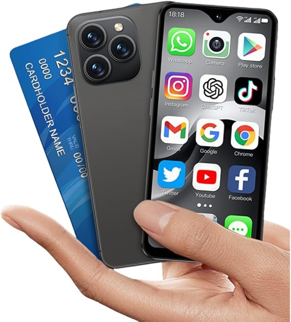 Mini Phone 4G Unlocked SOYES F9 Max Gift for Kid 4.3inch Small Size Smartphone Android 12.0 OTG 2750mAh 13MP Camera Face Recognition Student Cellphone