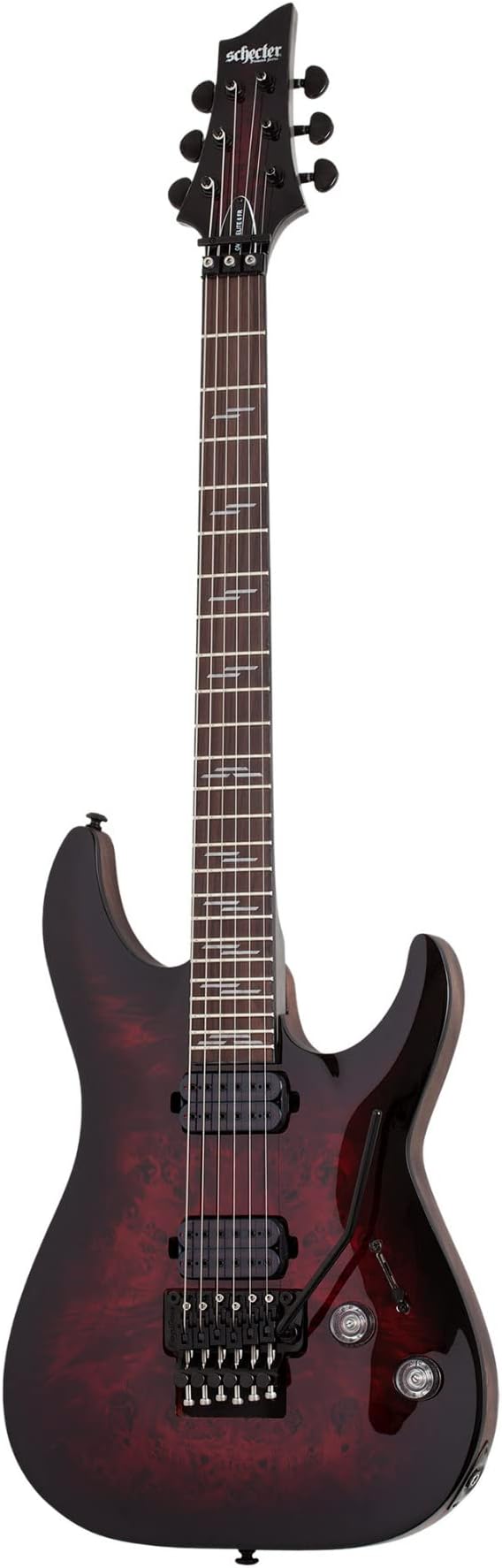 Schecter Omen Elite-6 FR Electric Guitar - Black Cherry Burst