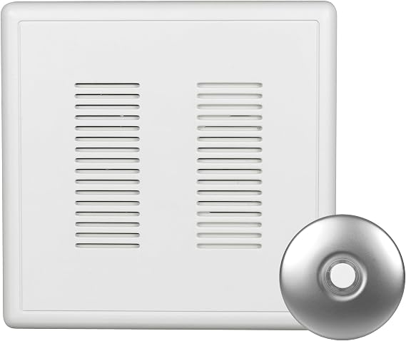 PrimeChime Plus 2 Electric Doorbell Kit - Doorbells for Home - Includes Selectable Ring Chimes - Stucco Button, Nickel - NICOR Lighting