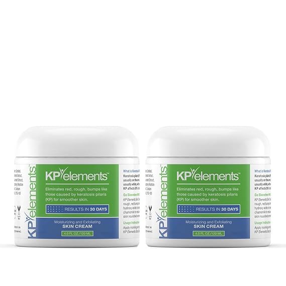 Keratosis Pilaris Lotion (2 Pack, 4 fl oz) - Natural Keratosis Pilaris Treatment, Moisturizing & Exfoliating AHA Lotion for KP, Vegan, Made in USA