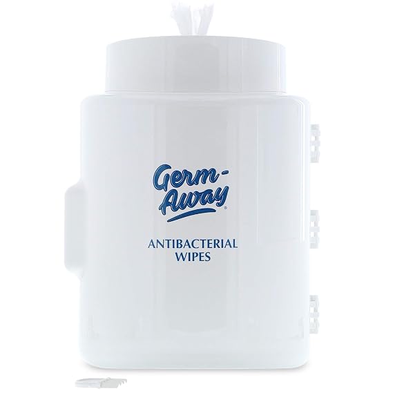 Upward-Pull Wall Mounted Wipes Dispenser for Surface or Skin Wet Wipes - Stylish White Dispenser for Sanitizing Hand Wipe Refill Rolls in Public Facilities, Offices, Hospitals, Stores