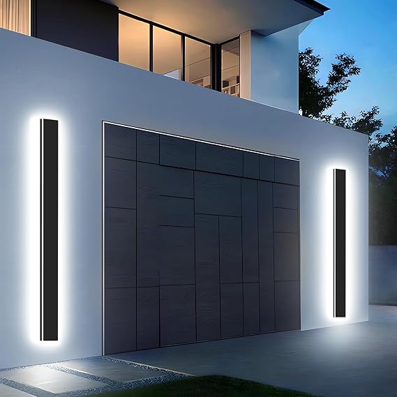 Modern Outdoor Wall Light 1pack 59in, 4.33in Width, Dimmable LED