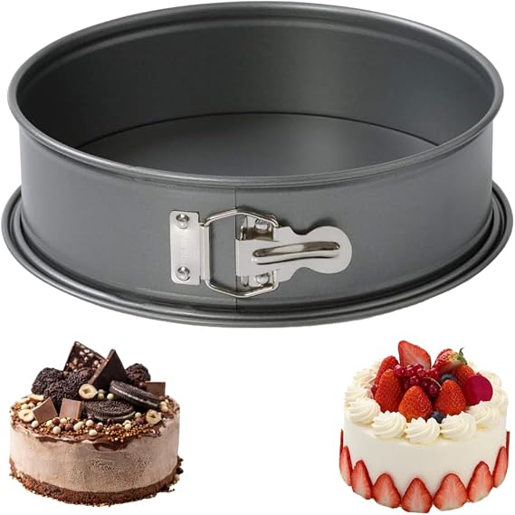 7 Inch Springform Cake Tin, Non Stick Cake Pan,18cm Springform Baking Tin for Cheesecake, Removable Bottom,Leak-Proof,Easy to Clean,Bakeware Wedding Birthday Christmas Party
