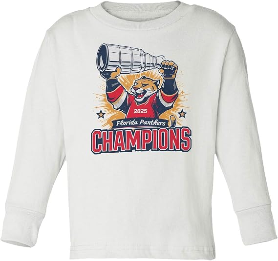 2025 Hockey Champions Tribute | Florida Sports Fans Toddler Long Sleeve Tshirt