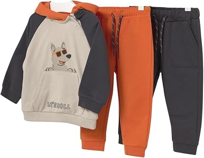 Mayoral 2 pants combined tracksuit for Baby-Boys Pumpkin