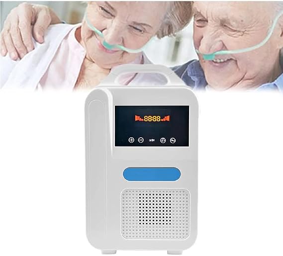 Portable Oxygen Bar Machine with Anion Function - 2 in 1 High Concentration Sleep Equipment for Car, Home and Travel - Low Noise 45db