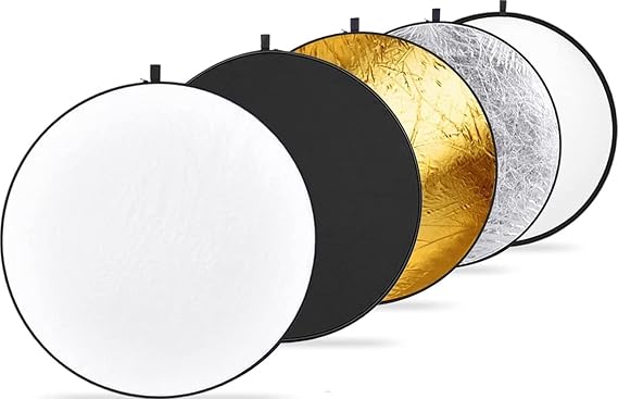 NEEWER 22 Inch/60 Centimeter Light Reflector Light Diffuser 5 in 1