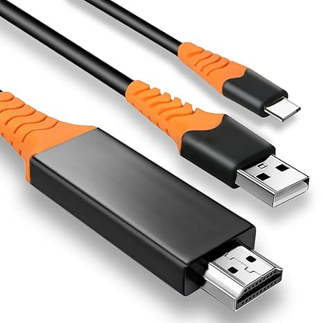 PRO USB-C HDMI Compatible with Samsung Galaxy S20/FE/Ultra/S20+/5G/Fan Edition/Plus at 8k/4k Plus Power 6ft/1.8M Cable:Full 4k 2160p@60Hz/8k 7680x4320@30Hz Thunderbolt 3/4