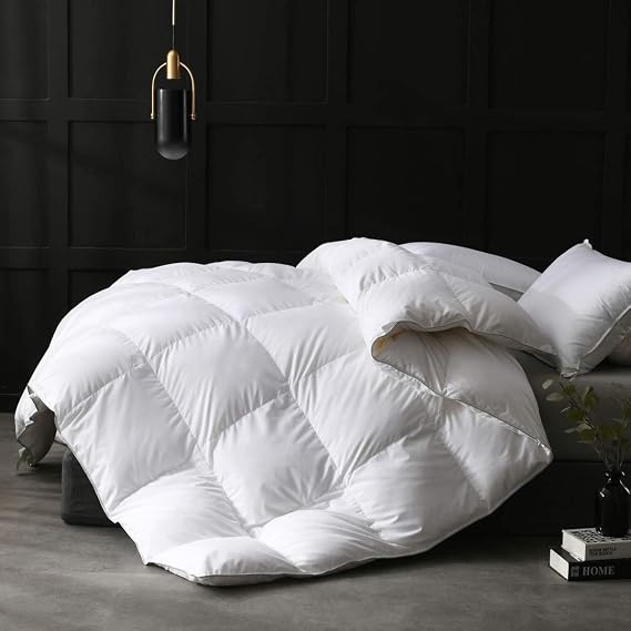 APSMILE California King Duvet Insert, 750FP Down Feather Fibers Comforter