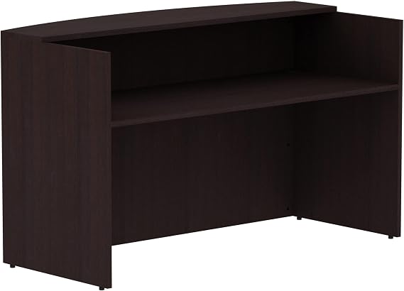 Lorell Espresso Laminate Reception Desk