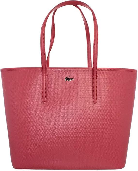 Lacoste Shopping bag M leather shoulder ref_cem37432-309-cayenne-coral