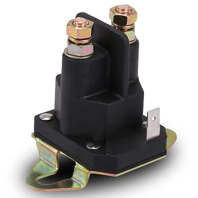 Starter Solenoid fit for Husqvarna 539101714 Trombetta 854-1221-210 Bobcat John Deere Snapper MTD, Universal Applications 3 Terminal 12VDC Most 3-pin MTDMurray Riding mowers