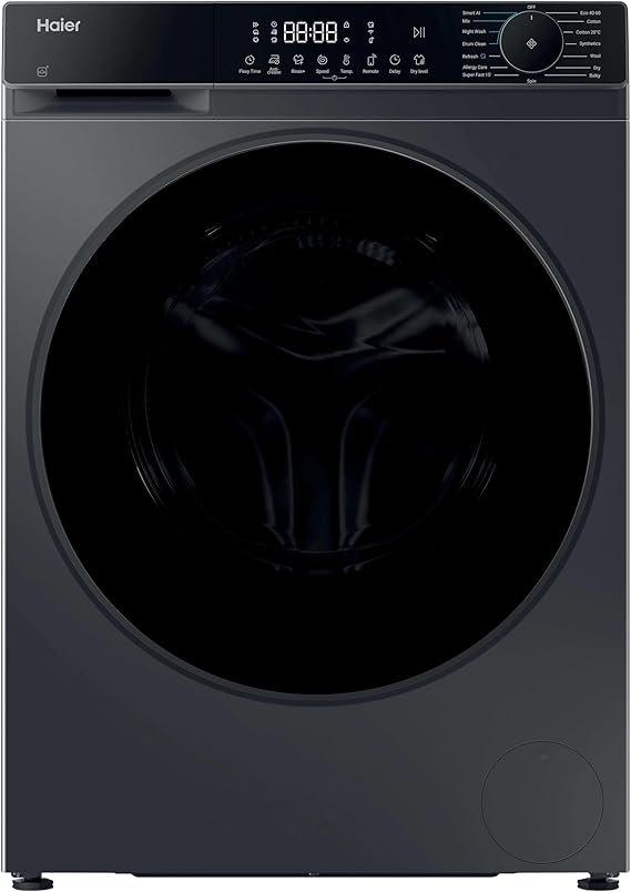 Haier X Series 5 Washer Dryer, 10+6kg, Graphite & Black, A-20%, 1400 RPM [Energy Class D]