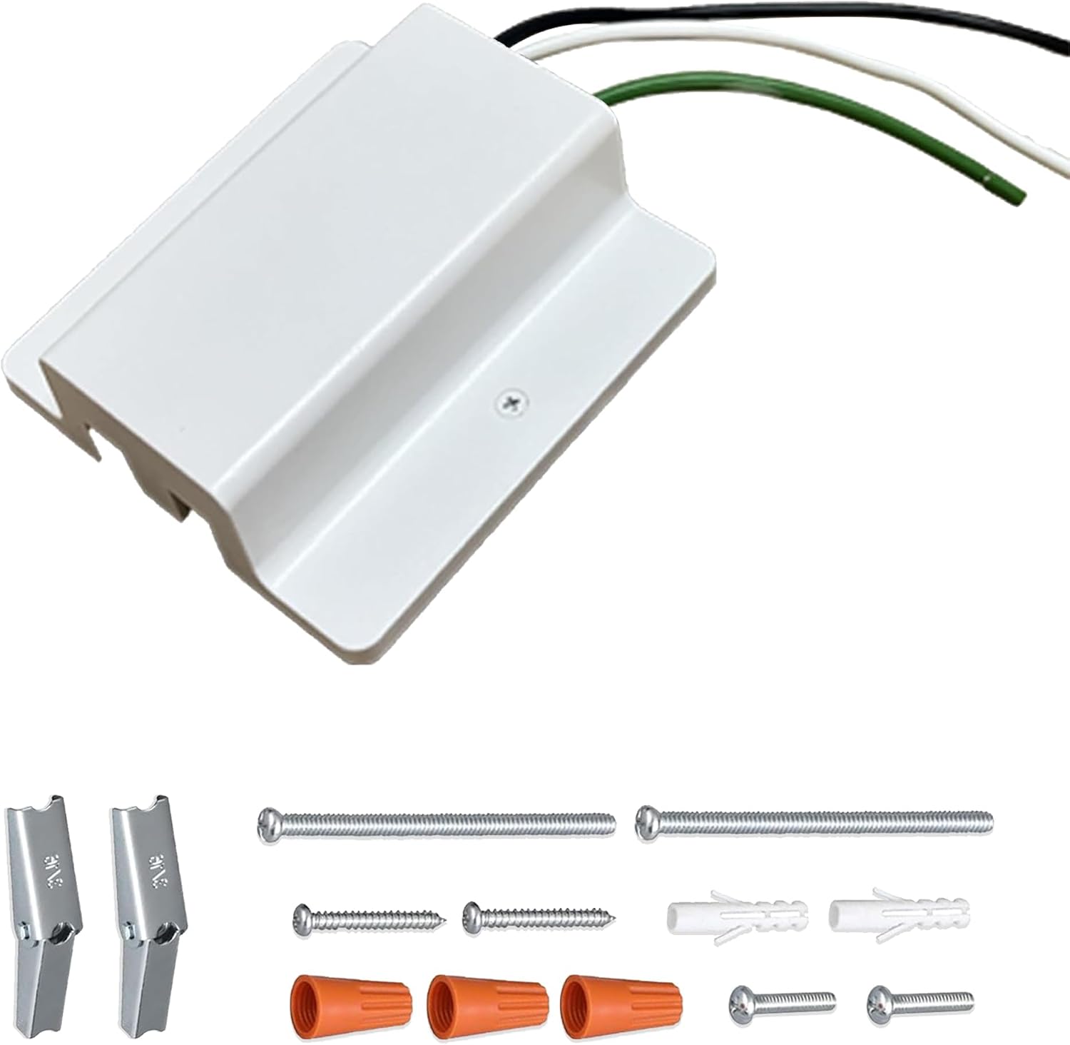 White H Track Floating Canopy Connector for Track Lighting Accessories H Track System, Energize The Rails