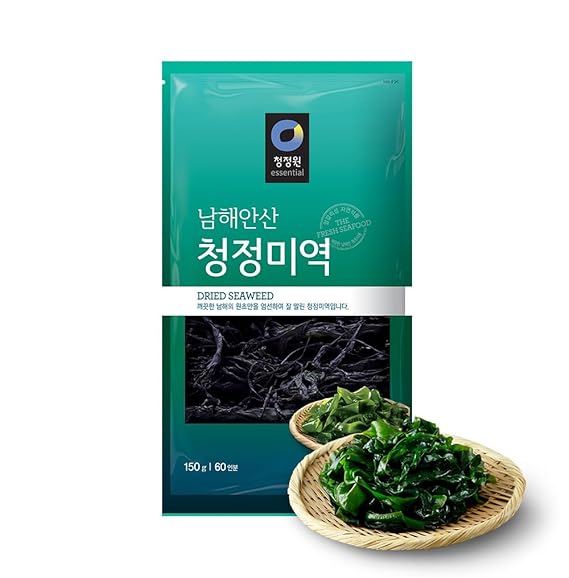 Dried Seaweed Miyeok - Premium Korean Baby Wakame Cut Flakes for Miyeokguk Soup, Miso Soup | Clean South Sea (Namhae) Harvest | 20 Servings | Expands 10x When Soaked | Resealable Bag | Product of Korea [150g, Pack of 1] - Ofood