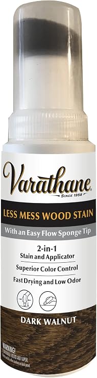 Varathane Less Mess Dark Walnut Wood Stain & Applicator