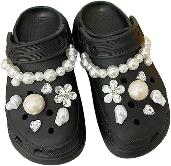 Pearl-proof shoe buckle | hole shoe accessories decorative buckle | DIY shoe flower girl adult universal fashion shoe accessories (16-piece)