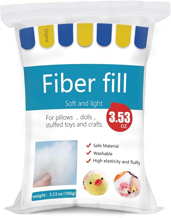 BUTUZE 3.5oz Premium Polyester Fiber Fill, Polyfill Stuffing