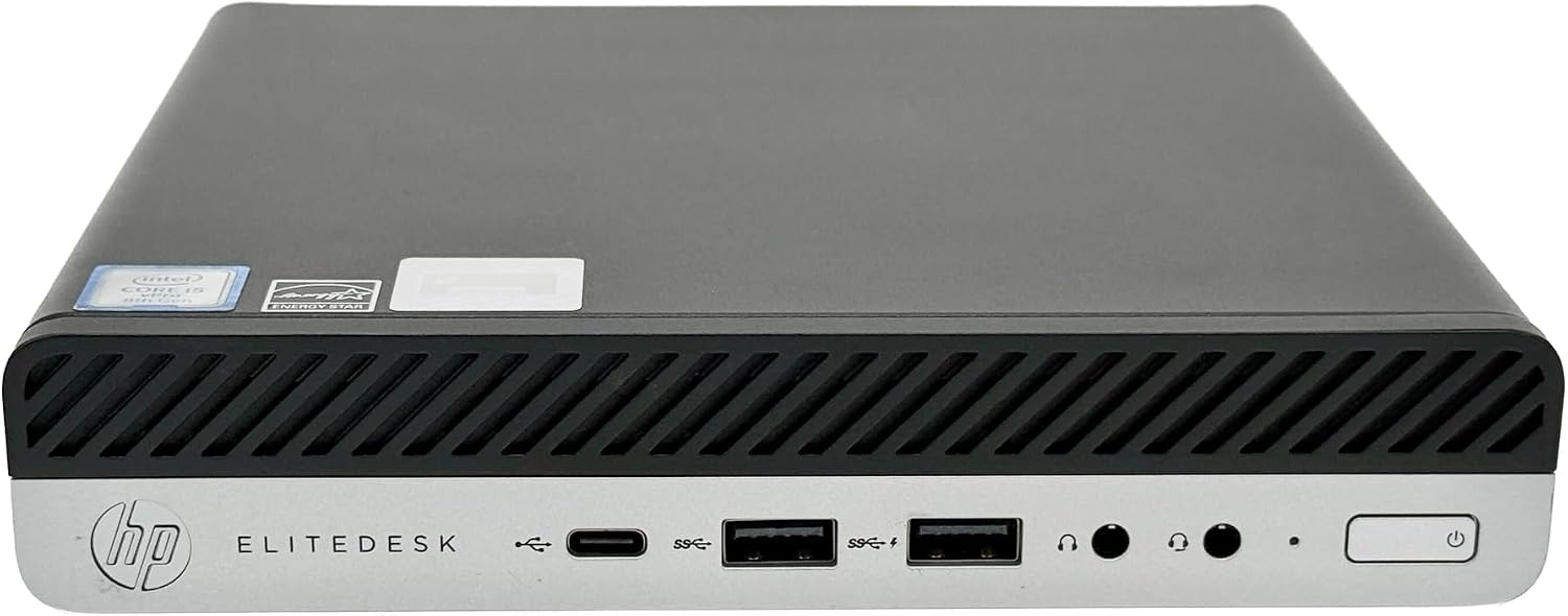 HP EliteDesk 800 G5 Mini PC | Intel Core i5-9500T | 32GB RAM | 1TB SSD | Windows 11 Pro | Wi-Fi BT | Mini Desktop Computer Renewed 32GB RAM  1TB SSD