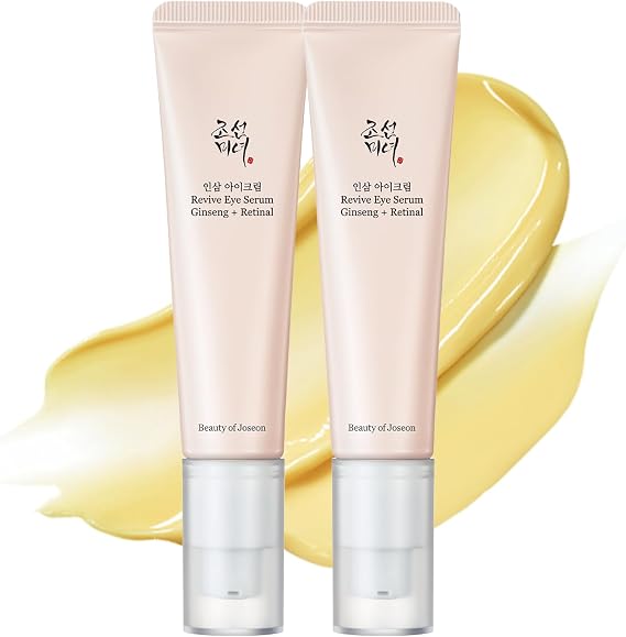 Beauty of Joseon Revive Eye Serum With Ginseng and Retinal | Daily Korean Skincare for Firmer Under Eyes, Visibly Lifting Korean Eye Cream, Targets Signs of Aging, 30ml, 1.01 fl.oz. (Pack of 2)