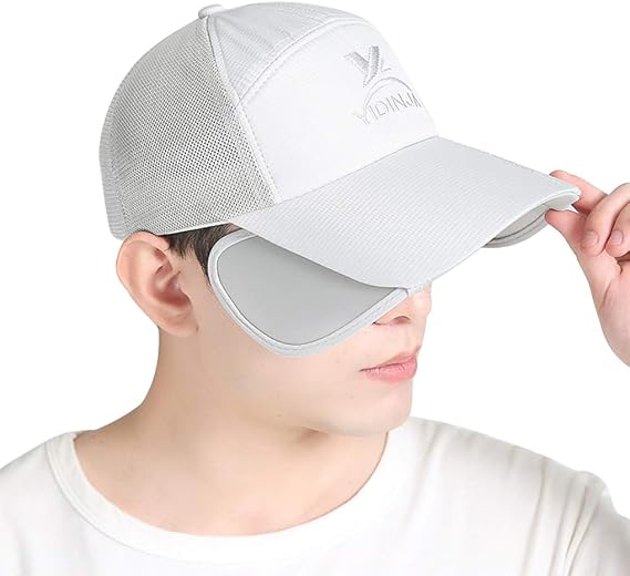 Retractable Wide Brim Baseball Cap Mesh Back Golf Running Cycling Hiking Summer Sun Hat