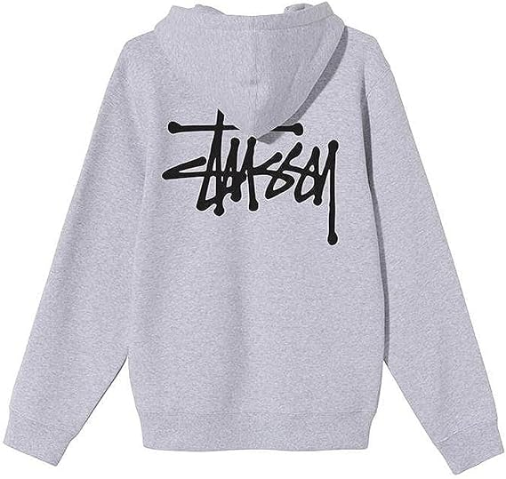 Stussy Sweatshirt Hoodie BASIC HOODIE Basic Logo Print Parallel Import