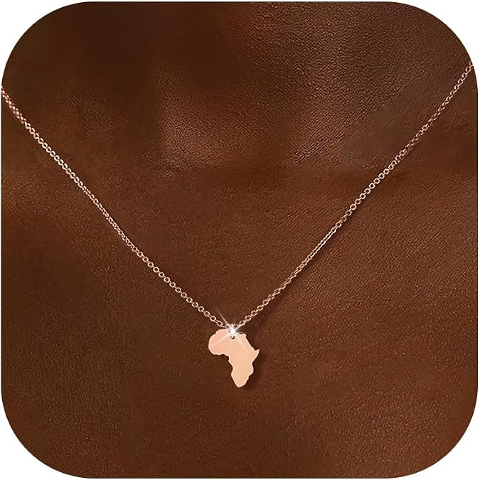 choice of all African Necklaces Africa Map Necklace Juneteenth Necklace for Women Black History Necklaces Juneteenth Jewelry Dresses Outfits