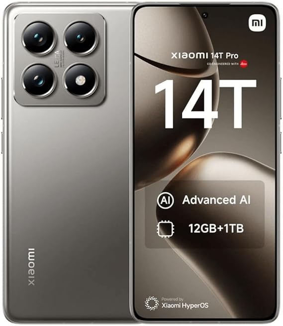 Xiaomi 14T Pro Smartphone 12GB/1TB - Titan Gray (UK Version + )