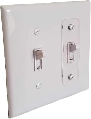 5pc Toggle Switch Plate Cover Lock, Child Protection, Sump Pump, HotTub, IndoorOutdoor