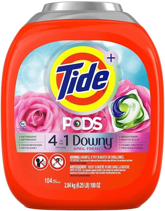 Tide Pods with Downy April Fresh, 104 Count