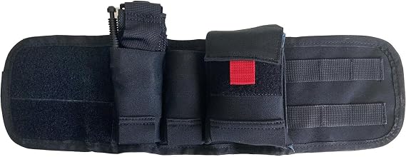 Rescue Essentials Tactical Ankle Medical Kit Compact IFAK Trauma Kit with Tourniquet, Israeli Bandage & Gloves Black Nylon Ankle Holster for Law Enforcement, EMS & Everyday Carry (1 Kit)